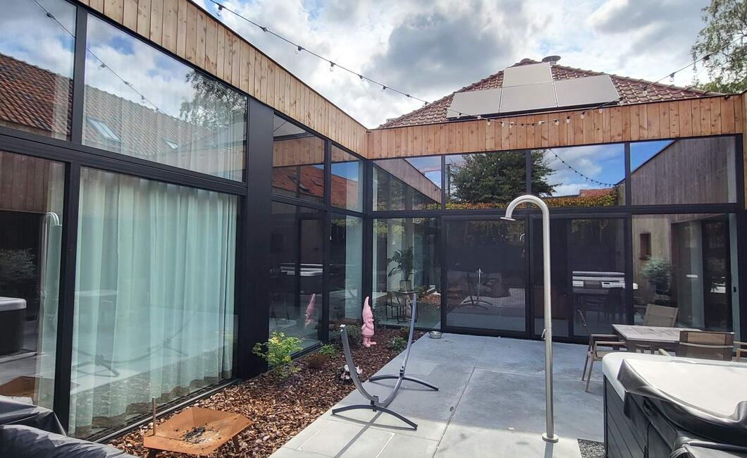Aluminium raampartij loft